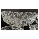 Large Assortment of Cut/Pressed Glass and Crystal