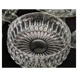 Large Assortment of Cut/Pressed Glass and Crystal