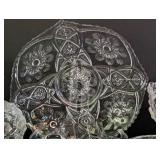 Large Assortment of Cut/Pressed Glass and Crystal