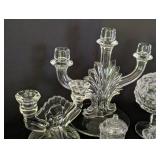 Large Assortment of Cut/Pressed Glass and Crystal