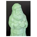Pair of Mosser Jadeite Santas