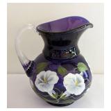 Fenton Hand Painted Picher by Diane Yenel