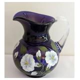Fenton Hand Painted Picher by Diane Yenel