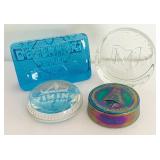 Mosser Glass, Viking Glass and Degenhart Glass Dealer Plaques