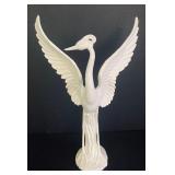 Redwing Pottery Crane Sculpture