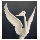 Redwing Pottery Crane Sculpture