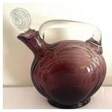 Amethyst Glass Petite Pitchers and Glassware Grouping