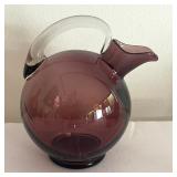 Amethyst Glass Petite Pitchers and Glassware Grouping