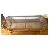 Wicker Based Glass Top Table