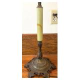 Vintage Slag Glass Accented Floor Lamp