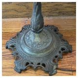 Vintage Slag Glass Accented Floor Lamp