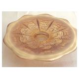 Fenton Petite Leaf Patterned Pedestal Plate