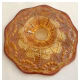 Fenton Petite Leaf Patterned Pedestal Plate