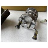 Vintage Tackle Box with Lures and Reels