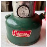 Two Used Coleman Lanterns with One Having a Case