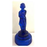 Imperial Glass Bashful Charlotte Cobalt Blue Figurine