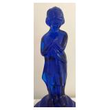 Imperial Glass Bashful Charlotte Cobalt Blue Figurine