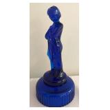 Imperial Glass Bashful Charlotte Cobalt Blue Figurine