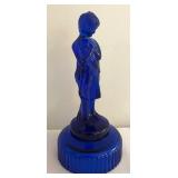 Imperial Glass Bashful Charlotte Cobalt Blue Figurine