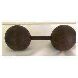 Antique 50 Pound Dumbbell Weight