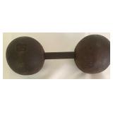 Antique 50 Pound Dumbbell Weight