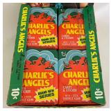 Vintage Charlies Angels Trading Card Packets in Original Box