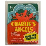Vintage Charlies Angels Trading Card Packets in Original Box
