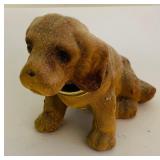 Six Vintage Flocked Felt Bobble Head Animals