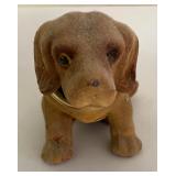 Six Vintage Flocked Felt Bobble Head Animals