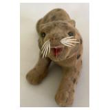 Six Vintage Flocked Felt Bobble Head Animals