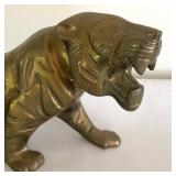 Vintage Brass Tiger Figurine