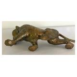 Vintage Brass Tiger Figurine
