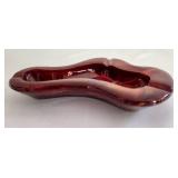 Vintage Signed Boyd Slag Glass Ashtray