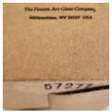 Set of Four Signed Fenton Happy Face Cat Figurines