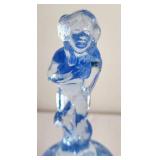 Lovely Periwinkle-Hued Bashful Charlotte with Floral Frog Base