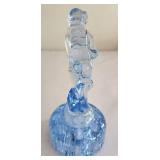 Lovely Periwinkle-Hued Bashful Charlotte with Floral Frog Base