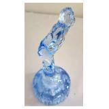 Lovely Periwinkle-Hued Bashful Charlotte with Floral Frog Base