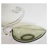 Duncan and Miller Glass Swan Trio