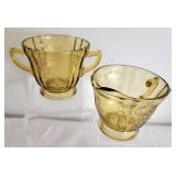 1976 Madrid Yellow Depression Glass Dish Set