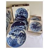 Wide variety of Porsgrund Dated Plates & Cups Some in Original Boxes