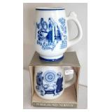 Wide variety of Porsgrund Dated Plates & Cups Some in Original Boxes