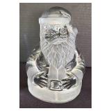 Viking Glass Santa Figure