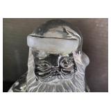 Viking Glass Santa Figure