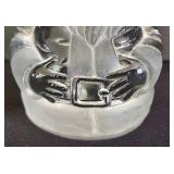 Viking Glass Santa Figure