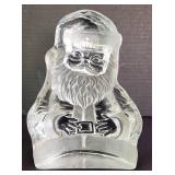 Viking Glass Santa Figure