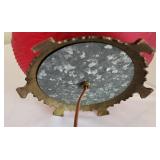 Lovely Red Floral Glass Lamp