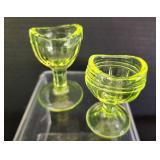 Quartet of Eye Wash Cups, Including Uranium Glass Options
