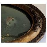 Vintage Framed Lake Scene