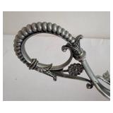 Ornate Pewter-Like Candleholder Plus More