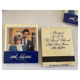 Vintage 1981 Royal Wedding Matchbooks Lady Diana Spencer and Prince Charles